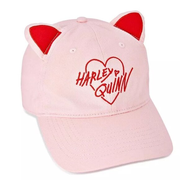 DC Comics Accessories - DC Comics | Harley Quinn (Birds of Prey) Cat Ear Baseball Cap (Pink)
